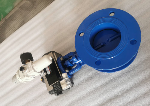 RTO、VOCS煙氣處理氣動蝶閥_除塵氣動通風蝶閥